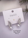 AD Diamond Rose Gold And Silver Party Wear Butti And Tops Wholesale Shop In Surat

